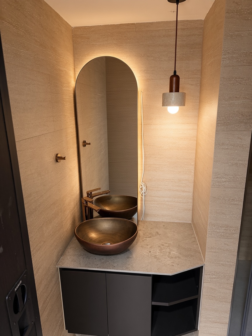 Bathroom vanity renovation, Singapore